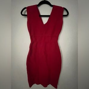 BCBG Maxazria Red Bandage Bodycon Dress XXS